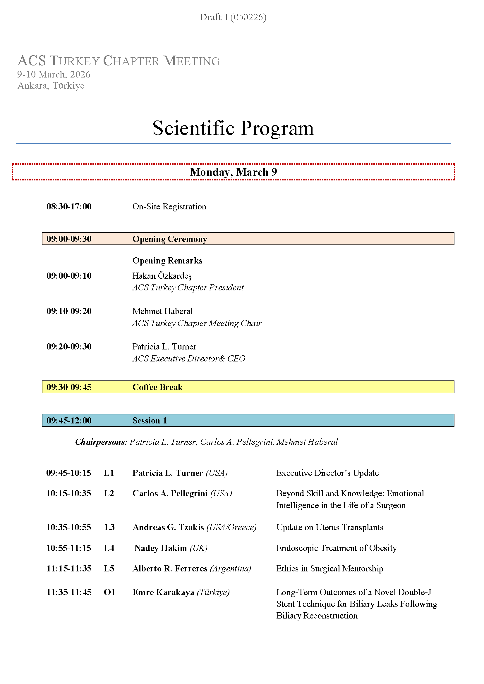 ACS Turkey Chapter Meeting 2026 Program image  1